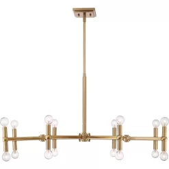 Possini Euro Design Marya Satin Brass Chandelier 37" Wide Modern 24-Light Fixture For Dining Room House Foyer Kitchen Island Entryway Bedroom Home -Lighting Specialty Shop GUEST b5a902d5 12bd 4e8a aa7c 836643f0113c