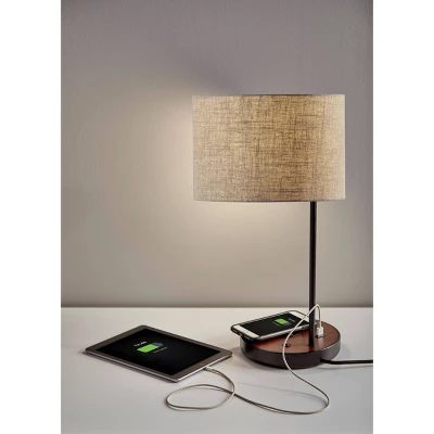 19.5" Oliver Charge Table Lamp Black - Adesso 7 19.5" Oliver Charge Table Lamp Black - Adesso - Image 7