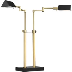 Possini Euro Design Keegan Modern Desk Lamp 24" High Warm Brass With Dual USB Charging Ports LED Adjustable Black Shade For Bedroom Living Room Desk 14 Possini Euro Design Keegan Modern Desk Lamp 24" High Warm Brass With Dual USB Charging Ports LED Adjustable Black Shade For Bedroom Living Room Desk -Lighting Specialty Shop GUEST b6d2dc1f e4b2 4213 b84f 70fdd43c4979