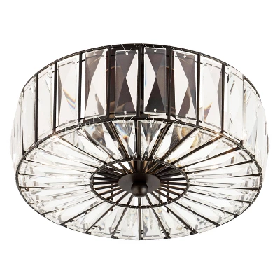 11.5" Crystalline Semi-Flush Mount Pendant Clear - River Of Goods 9 11.5" Crystalline Semi-Flush Mount Pendant Clear - River Of Goods - Image 9