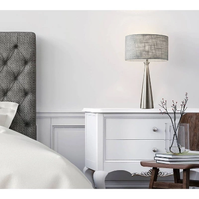 Linda Table Lamp Brushed Steel - Adesso 2 Linda Table Lamp Brushed Steel - Adesso - Image 2