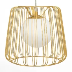 9.87" Lucas Caged Globe Shade Pendant Light - River Of Goods -Lighting Specialty Shop GUEST bb0d100a e03b 4b71 b090 304f34508084