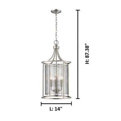 Verona 3 Light Foyer Silver - EGLO 1 Verona 3 Light Foyer Silver - EGLO