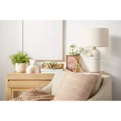 Large Assembled Ceramic Table Lamp White - Threshold™ 11 Large Assembled Ceramic Table Lamp White - Threshold™ -Lighting Specialty Shop GUEST bdb60051 2218 4a94 9fa2 271dbb795406