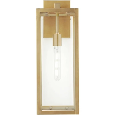 John Timberland Titan Modern Outdoor Wall Light Fixture Soft Gold 20 1/4" Clear Glass For Post Exterior Barn Deck House Porch Yard Posts Patio Home 4 John Timberland Titan Modern Outdoor Wall Light Fixture Soft Gold 20 1/4" Clear Glass For Post Exterior Barn Deck House Porch Yard Posts Patio Home - Image 4