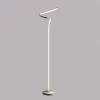 50.75" Modern Metal Spiral Floor Lamp (Includes LED Light Bulb) Silver - Ore International