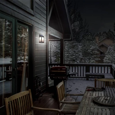 LED Solar Outdoor Wall Panel Lantern With Clear Panel - Techko Maid 6 LED Solar Outdoor Wall Panel Lantern With Clear Panel - Techko Maid - Image 6