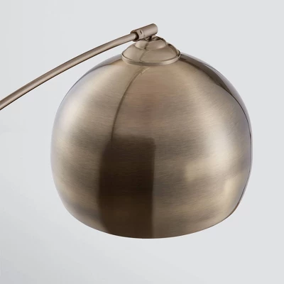 Williamsburg Modern Arched Floor Lamp With Bell Shade And Marble Base - Teamson Home 5 Williamsburg Modern Arched Floor Lamp With Bell Shade And Marble Base - Teamson Home - Image 5