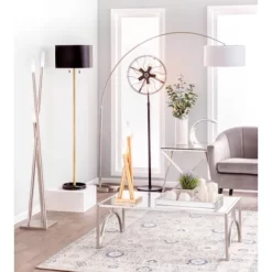 13" Element Touch Lamp Polished Stainless Steel (Includes LED Light Bulb) - LumiSource -Lighting Specialty Shop GUEST cad00baf 19ef 4537 97d1 724c7a9c671a