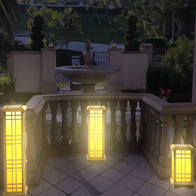 3pk Solar LED Zen Outdoor Lantern Bundle With Amber/White Light - Techko Maid 7 3pk Solar LED Zen Outdoor Lantern Bundle With Amber/White Light - Techko Maid - Image 7
