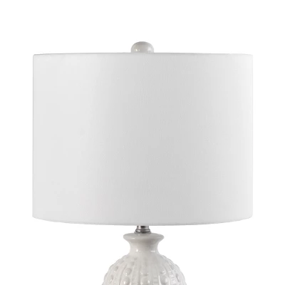 NuLOOM Flint Ceramic 30" Table Lamp Lighting - Cream 30" H X 15" W X 15"D 5 NuLOOM Flint Ceramic 30" Table Lamp Lighting - Cream 30" H X 15" W X 15"D - Image 5