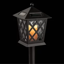 Set Of 4 Outdoor Solar Powered Pathway LED Light Stakes Black - Alpine Corporation -Lighting Specialty Shop GUEST cfc1bb9d f96c 4733 8e7d b575d6106168