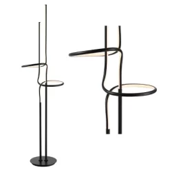 64" Metal Minimalist Dimmable Floor Lamp (Includes LED Light Bulb) - JONATHAN Y -Lighting Specialty Shop GUEST d0d3252b c351 472b aa4d 6dd11c16abd1