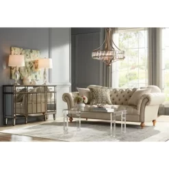 Vienna Full Spectrum Soft Silver Chandelier 24" Wide Crystal Glass 4-Light Fixture For Dining Room House Kitchen Bedroom -Lighting Specialty Shop GUEST d17284ac 8aac 40d4 a30d 2ca7ce3a5288