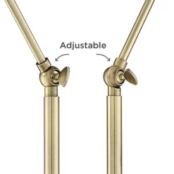 Possini Euro Design Sentry Modern Mid Century Desk Lamp 23" High Black Brass With USB Charging Port LED Adjustable Cone Shade For Bedroom Living Room -Lighting Specialty Shop GUEST d3ce9263 7a5c 44b4 9cc2 8c349dada242