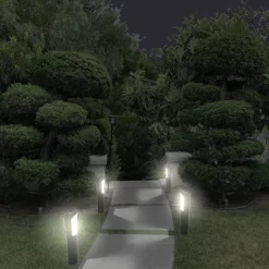 5.51" X 29.92" Solar LED Garden Path Light Amber/White - Techko Maid -Lighting Specialty Shop GUEST d4620750 11b3 4540 a269 e6e4907f4765
