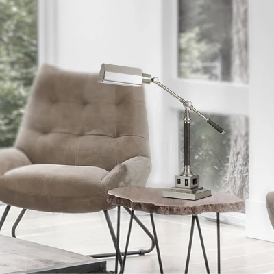 36" Angelton Desk Lamp Brushed Steel - Cal Lighting 2 36" Angelton Desk Lamp Brushed Steel - Cal Lighting - Image 2