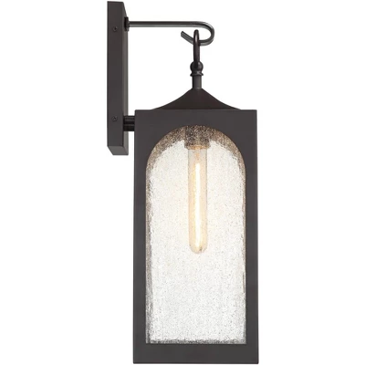 Possini Euro Design Tyne Modern Outdoor Wall Light Fixture Bronze 20 1/2" Seedy Glass For Post Exterior Barn Deck House Porch Yard Posts Patio Home 5 Possini Euro Design Tyne Modern Outdoor Wall Light Fixture Bronze 20 1/2" Seedy Glass For Post Exterior Barn Deck House Porch Yard Posts Patio Home - Image 5