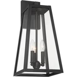 John Timberland Arrington Modern Outdoor Wall Light Fixture Mystic Black Metal 20" Clear Glass For Post Exterior Barn Deck House Porch Yard Posts Home -Lighting Specialty Shop GUEST d594262a 9872 4983 9d8b 2a66425c0faf