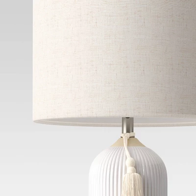 Large Assembled Ceramic Table Lamp White - Threshold™ 3 Large Assembled Ceramic Table Lamp White - Threshold™ - Image 3