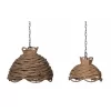 Set Of 2 Rope Woven Chandeliers Natural - A&B Home