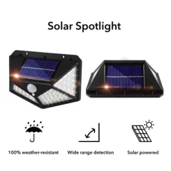 Dartwood Outdoor Solar Lights With Motion Sensor - 100 LED 450 Lumens Bright Weatherproof Wall Spotlight For Gardens Porches Walkways Patio (4-8 Pack) -Lighting Specialty Shop GUEST d97b7955 1a53 48f2 a056 498728e9c077