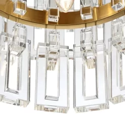 Vienna Full Spectrum Luxum Burnished Brass Chandelier 18 3/4" Wide Modern Tiered Crystal 6-Light Fixture For Dining Room House Foyer Kitchen Island -Lighting Specialty Shop GUEST ded4f993 e990 4abd ad44 17b4c60e5dcb