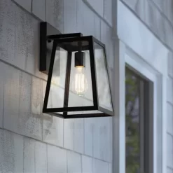 John Timberland Arrington Modern Outdoor Wall Light Fixture Mystic Black 13" Clear Glass For Post Exterior Barn Deck House Porch Yard Posts Patio Home -Lighting Specialty Shop GUEST df3cd4cf 1f65 495d ada5 053ac6fd5c00