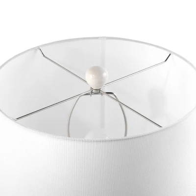 NuLOOM Flint Ceramic 30" Table Lamp Lighting - Cream 30" H X 15" W X 15"D 8 NuLOOM Flint Ceramic 30" Table Lamp Lighting - Cream 30" H X 15" W X 15"D - Image 8