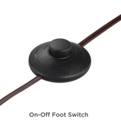 Franklin Iron Works Tahoe Rustic Industrial Downbridge Arc Floor Lamp 60" Tall Bronze Metal Faux Leather Empire Shade For Living Room Reading Bedroom -Lighting Specialty Shop GUEST e05b399a 8574 4207 8a54 7ad59054f9b8