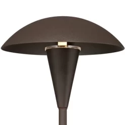 John Timberland Grant 18" High Bronze LED Mushroom Path Lights Set Of 2