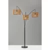 82" Cabana Collection 3-Arm Arc Lamp Black - Adesso