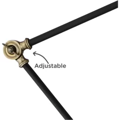 360 Lighting Modern Adjustable Floor Lamp With USB Charging Port 61" Tall Black Brass Living Room Reading -Lighting Specialty Shop GUEST e21207b2 1f9e 4c00 b5b1 f19cf5f3b387