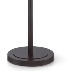 Franklin Iron Works Alamo Industrial Rustic Floor Lamp 62" Tall Bronze Metal Sheer Organza Outer Linen Fabric Inner Double Drum Shade For Living Room -Lighting Specialty Shop GUEST e2231f23 36db 4f96 9b05 caa2cce926cf