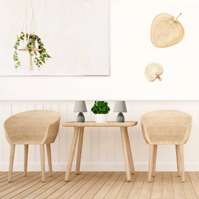 9.45" 2pk Petite Ceramic Oblong Bedside Table Desk Lamps With Matching Tapered Drum Shade Gray - Creekwood Home 7 9.45" 2pk Petite Ceramic Oblong Bedside Table Desk Lamps With Matching Tapered Drum Shade Gray - Creekwood Home - Image 7