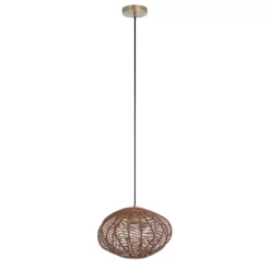 13.5" 1-Light Linnea Pendant Rattan Brown - River Of Goods 13 13.5" 1-Light Linnea Pendant Rattan Brown - River Of Goods -Lighting Specialty Shop GUEST e2b0834f e4b9 48b0 86b0 60eea8e17343