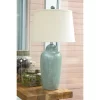 Saher Ceramic Table Lamp Green - Signature Design By Ashley