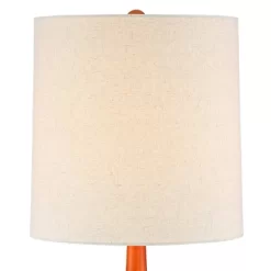 360 Lighting Andi Modern Mid Century Table Lamps 24 1/2" High Set Of 2 Hammered Brown Ceramic Red Oak Off White Shade For Bedroom Living Room Desk 7 360 Lighting Andi Modern Mid Century Table Lamps 24 1/2" High Set Of 2 Hammered Brown Ceramic Red Oak Off White Shade For Bedroom Living Room Desk -Lighting Specialty Shop GUEST e442a153 5440 47fd 85e5 34327ee5ac37