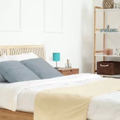 11.81" Traditional Petite Metal Stick Bedside Table Desk Lamp In Chrome With Fabric Shade Blue - Creekwood Home 8 11.81" Traditional Petite Metal Stick Bedside Table Desk Lamp In Chrome With Fabric Shade Blue - Creekwood Home -Lighting Specialty Shop GUEST e5df67fb fc88 44a4 9591 5e3293634cfc