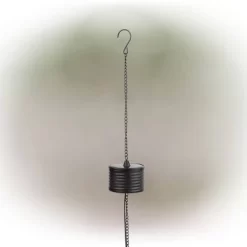 10" Solar Hanging Mesh Glass Lantern Black - Alpine Corporation -Lighting Specialty Shop GUEST e85349ab 1efb 43ee a8e5 e6918efdcd21