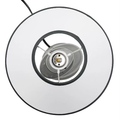 14.7" Contemporary Ceramic Stacking Stones Table Desk Lamp Gray - Creekwood Home 4 14.7" Contemporary Ceramic Stacking Stones Table Desk Lamp Gray - Creekwood Home - Image 4