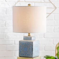 22" Ceramic/Metal Catherine Ginger Jar Table Lamp (Includes LED Light Bulb) Blue - JONATHAN Y -Lighting Specialty Shop GUEST e9850285 a174 4e7b bf39 05995862bad6