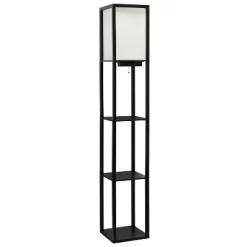 Floor Lamp Etagere Organizer Storage Shelf With 2 USB Charging Ports And Linen Shade - Simple Designs 26 Floor Lamp Etagere Organizer Storage Shelf With 2 USB Charging Ports And Linen Shade - Simple Designs -Lighting Specialty Shop GUEST ea4e3954 5908 446b b8f0 b1611ffbfc5a