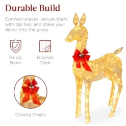 Best Choice Products 2-Piece Lighted Christmas Deer Set Outdoor Yard Decoration With 210 LED Lights, Stakes 10 Best Choice Products 2-Piece Lighted Christmas Deer Set Outdoor Yard Decoration With 210 LED Lights, Stakes -Lighting Specialty Shop GUEST ea8012d1 17e4 4324 a336 7af5352e6cd3
