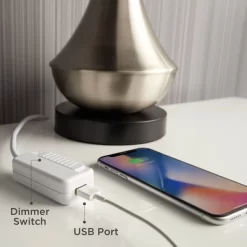 Regency Hill Traditional Desk Lamp 30 1/2" Tall With USB Charging Port Bronze Arm Adjustable Tan Drum Shade For Living Room Office 10 Regency Hill Traditional Desk Lamp 30 1/2" Tall With USB Charging Port Bronze Arm Adjustable Tan Drum Shade For Living Room Office -Lighting Specialty Shop GUEST ebc0f417 de2e 4349 b9ed c3ead5843cdf