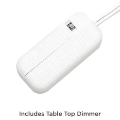 360 Lighting Andre Modern Table Lamps 26 3/4" High Set Of 2 Metal With USB And AC Power Outlet In Base Table Top Dimmers White Drum Shade For Desk -Lighting Specialty Shop GUEST ee8d7252 b8ab 441a af1f 23922c0a3f03