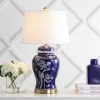 29.5" Ceramic Gracie Ginger Jar Table Lamp (Includes LED Light Bulb) Blue - JONATHAN Y