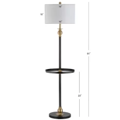 61" Metal Evans End Table Floor Lamp (Includes LED Light Bulb) Black - JONATHAN Y 5 61" Metal Evans End Table Floor Lamp (Includes LED Light Bulb) Black - JONATHAN Y -Lighting Specialty Shop GUEST f24710ef d2a5 469d bd1c 4b40c2d32817