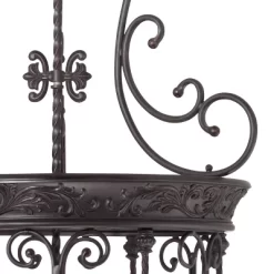 Franklin Iron Works French Scroll Rubbed Bronze Chandelier 27 1/2" Wide Rustic 12-Light Fixture For Dining Room House Kitchen Island Entryway Bedroom -Lighting Specialty Shop GUEST f2ba1f13 3994 40c7 8c6e d4dc1263955c
