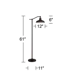 360 Lighting Rustic Downbridge Floor Lamp With USB Charging Port 61" Tall Satin Bronze Metal Dome Shade Living Room Reading House 15 360 Lighting Rustic Downbridge Floor Lamp With USB Charging Port 61" Tall Satin Bronze Metal Dome Shade Living Room Reading House -Lighting Specialty Shop GUEST f5a31972 b9ff 455c b9c3 53c0266bc766